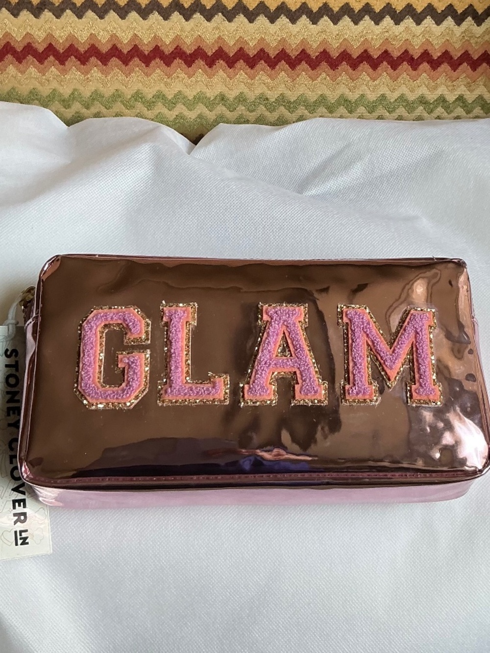 STONEY CLOVER LN “GLAM” Pink Metallic Pouch - NWT